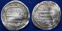 World Coins - Abbasid, temp. al-Rashid (170-193h) Silver Dirham, Arran 191h, 2.56gm, 26mm, VF & RARE