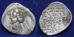 Ancient Coins - PARTHIA: Orodes II 57-38 BC. AR Drachma. Mint of EKBATANA, 3.75gm, 24mm.