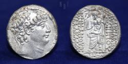 Ancient Coins - Seleukid Kingdom: Philip I Philadelphos. Silver Tetradrachm, Uncertain mint in Cilicia. 15.44gm.