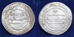 World Coins - ABBASID CALIPHATE: al-Ma'mun, AR Dirham, Mint madinat al'salam, Date 207h, 2.99gm