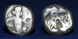 Ancient Coins - Achaemenid Kingdom: Darius I to Xerxes II, 485-420 BC. Silver Siglos, 5.54g, 14mm, VF