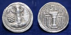 Ancient Coins - SASANIAN KINGS: Shapur II, 302-379 AD. AR Drachm, 4.25gm.