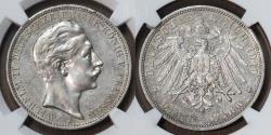 World Coins - Germany: Prussia 3 Mark 1910-A – NGC AU Details.