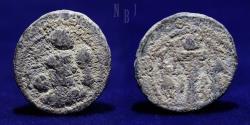 Ancient Coins - SASANIAN KINGS: Yazdgard I, AD 399-420. PB (Lead) Unit, 2.03gm