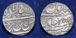 World Coins - Mughal Emperor: Shah Alam II. AR Rupee. Balanagar Gadha, RY 25, 11.01 gm.