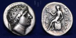 Ancient Coins - Seleucid Kings: Antiochus I, sole reign 281 – 280, AR Drachm, 4.11gm