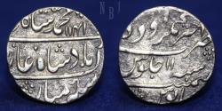 World Coins - INDIA Mughal: Muhammad Shah, akhtar negar AH 1141 RY 11 Silver Rupee, 11.33gm