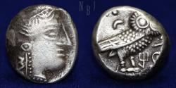 Ancient Coins - ARABIA, Southern. Qataban: Unknown ruler(s). Circa 350-320/00 BC. AR Tetradrachm, 16.52gm
