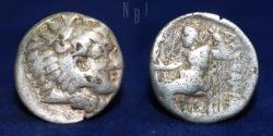 Ancient Coins - KINGS of MACEDON: Alexander III ‘the Great’. 336-323 BC. AR Hemidrachm, 2gm.