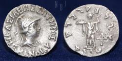 Ancient Coins - Indo Greek Kingdom: Baktria. Menander I. Date: c. 165/55-130 BC. AR Drachm, 2.31 gm.