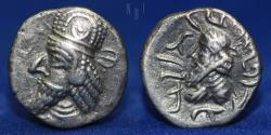 Ancient Coins - KINGS OF PERSIS. Kapat (Napad), mid-late 1st century AD. Drachm, 3.60gm, EF