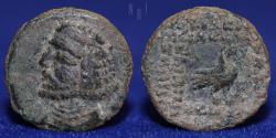 Ancient Coins - PARTHIAN KINGDOM Orodes II, c. 57-38 BC, AE dichalkous?, 1.84g, 14mm, VERY FINE