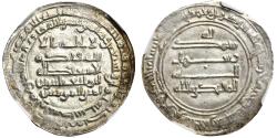 World Coins - ABBASID: AL-MUQTADIR (Billah), AR Dirham, Wasit 298 AH. NGC MS 64