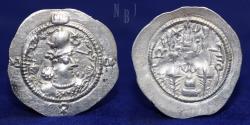 Ancient Coins - Sassanian Empire: Hormazd IV, AR Drachm, Ramehr Mozd (RAM), Date: 3 (?), 4.14gm