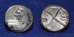 Ancient Coins - THRACE: Chersonesos. AR Hemidrachm, circa 386-338 BC, 2.31gm, GOOD VF