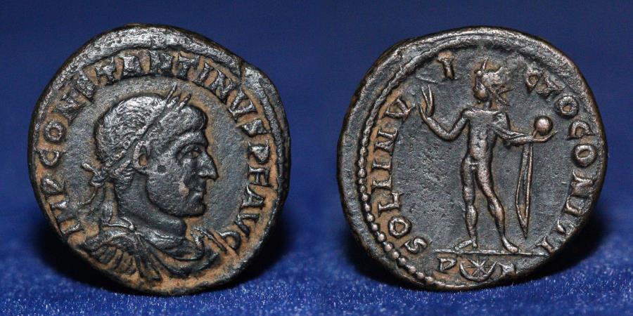 Constantine I Ae Follis 317 Aquileia Officina 1 Imp Constantinvs P F Avg 3 42g mm Vf