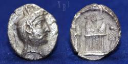 Ancient Coins - PERSIS: AUTOPHRADATES II (VADFRADAD). AR DRACHM. Struck 2nd Century BC, 4.14gm.