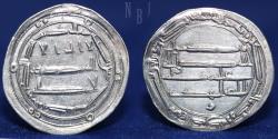 World Coins - ABBASID REVOLUTIONARY: temp. al-Mahdi, Silver Dirham. Mohammadiya 166h, 2.93gm, EF