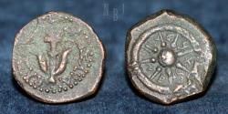 Ancient Coins - Judaean: Alexander Jannaeus, 103 -76 B.C. AE Prutah, 2.40gm