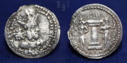 Ancient Coins - SASANIAN KINGS: Shapur I. 241-270 AD. AR Silver Obol, 0.57gm.