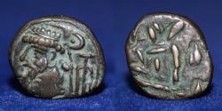 Ancient Coins - KINGDOM OF ELYMAIS Orodes III AE Drachm. Circa 2nd Century AD. 3.52g, 17mm, ABOUT EF