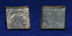 Ancient Coins - Late Roman / Early Byzantine bronze scale-weight. 5th-9th century AD. 5.89g, 15mm.