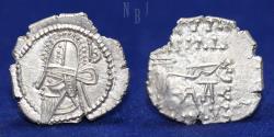 Ancient Coins - KINGS of PARTHIA: Vologases VI. Circa AD 208-228. AR Drachm. Ekbatana mint, 3.26gm