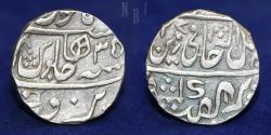 World Coins - India, Mughal: Gwalior state. AR Rupee, Shah Alam II, Narwar AH 1207/RY-35, 11gm