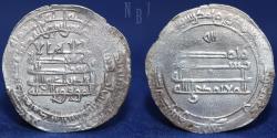World Coins - Abbasid: Mu'tamidi ('ala allah) AR Dirham, Madinat al'Salam  273h, 3.38gm, RARE DATE