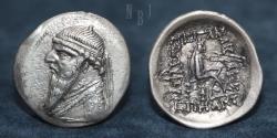 Ancient Coins - KINGS OF PARTHIA: Mithradates II (121-91 BC), AR Drachm, Ekbatana mint, 3.82gm.