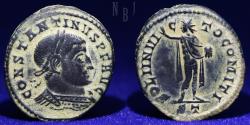 Ancient Coins - ROMAN EMPIRE: Constantine I Follis - SOLI INVICTO COMITI, 4.60gm.