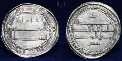 World Coins - Abbasid AR Dirham, al-Rashid 170-193 AH, Mohammadiya 183 AH, 3.02gm, Good VF