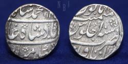 World Coins - INDIA Mughal: Muhammad Shah, atawa, AH 1131 RY, 1 Silver Rupee Coin, 11.41gm