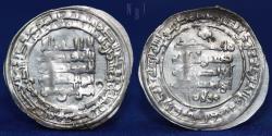 World Coins - Abbassid: al-Radi (322-329H). AR Dirham 329h. Madinat al-Salam, 2.18gm, VF & RR