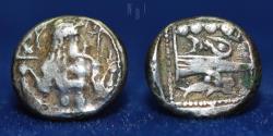 Ancient Coins - PHOENICIA, Arados. Circa 400-380 BC. AR Obol, 0.70gm, 8mm, Very Rare