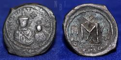 Ancient Coins - BYZANTINE: HERACLIUS and HERACLIUS CONSTANTINE. 610-641 AD. Seleucia Isauriae, AE Follis