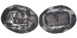 Ancient Coins - Kings of Lydia: Sardeis. Kroisos 560-546 BC. AR 1/3 Siglos, 3.41 gm.
