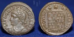 Ancient Coins - ROMAN: Crispus Follis, PROVIDENTIAE CAESS, Cyzicus Mint. 324-325 AD, 2.86gm, EF