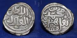 World Coins - INDIA: Delhi Sultan Muhammad bin Tughluq Billon Ten Gani AH 727 MID 549, 3.66gm