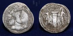 Ancient Coins - SASANIAN KINGDOM: Narse, 293-303 AD, AR Hemidrachm, 0.58gm.