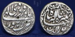 World Coins - INDIA Mughal Coins: AR Silver Rupee, mint: lahur, 11.28gm, 22mm, RARE