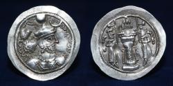 Ancient Coins - SASANIAN KINGS Yazdgerd I. 399-420 AD. AR Drachm, Mint ST, 4.03g. 30mm. ABOUT EF & R