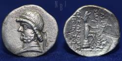 Ancient Coins - KINGS of PARTHIA. Phraates II. 132-126 BC. AR Drachm, Ekbatana mint. Struck circa 128-127 BC.