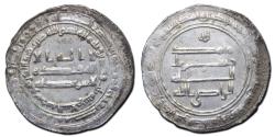 World Coins - Abbasid: AR Dirham, al-Radi. Mint Madinat al-Salam, Date AH 323, 3.11gm,