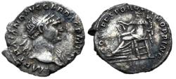 Ancient Coins - Trajan (AD 98-117). Silver denarius