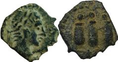 Ancient Coins - Trajan AD 98-117.Alexandria .Dichalkon