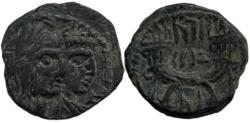 Ancient Coins - Aretas IV with shaqilat .9 BCE-40 CE.