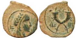 Ancient Coins - Syllaus with Aretas IV. 15 - 9 BC, probably uniqe