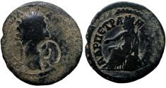 Ancient Coins - Commodus. AD 177-192. ARABIA, Petra . with countermark