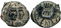 Ancient Coins - Aretas IV with shaqilat .9 BCE-40 CE.